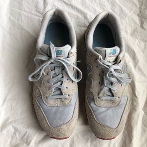 New Balance Gray and Blue Athletic Shoes